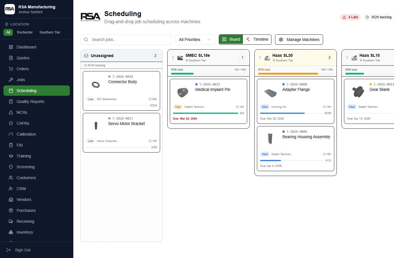 Job Tracking & Scheduling